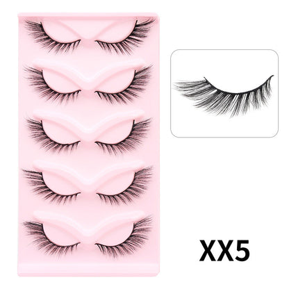 DINGSEN false eyelashes stable cross-border supply thick cat-eye slanted eyelashes European and American style 5 pairs 10 pairs of eyelashes