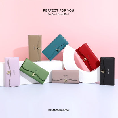 forever young wallet women's cross-border simple folding coin purse long clutch bag tri-fold card holder 