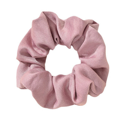 French sausage hair band hair band female Korean cartoon simple hair flower net red solid color cloth sausage hair band Korean version