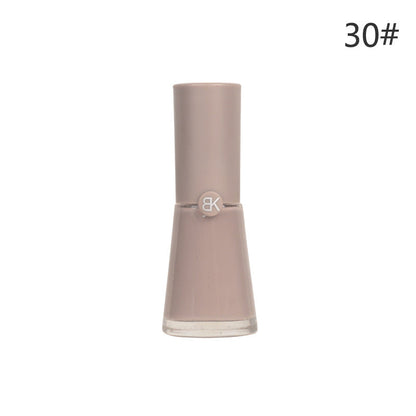 bk summer whitening 7 days 38 colors no baking long-lasting water-based nail polish 9.5ml non-peelable pure color macaron 