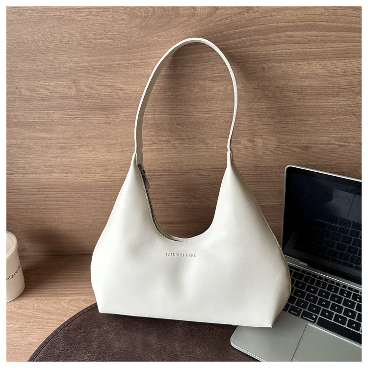 Casual hand-held shoulder bag 2024 autumn and winter new style bag for women fashionable underarm bag hand-held simple handbag 