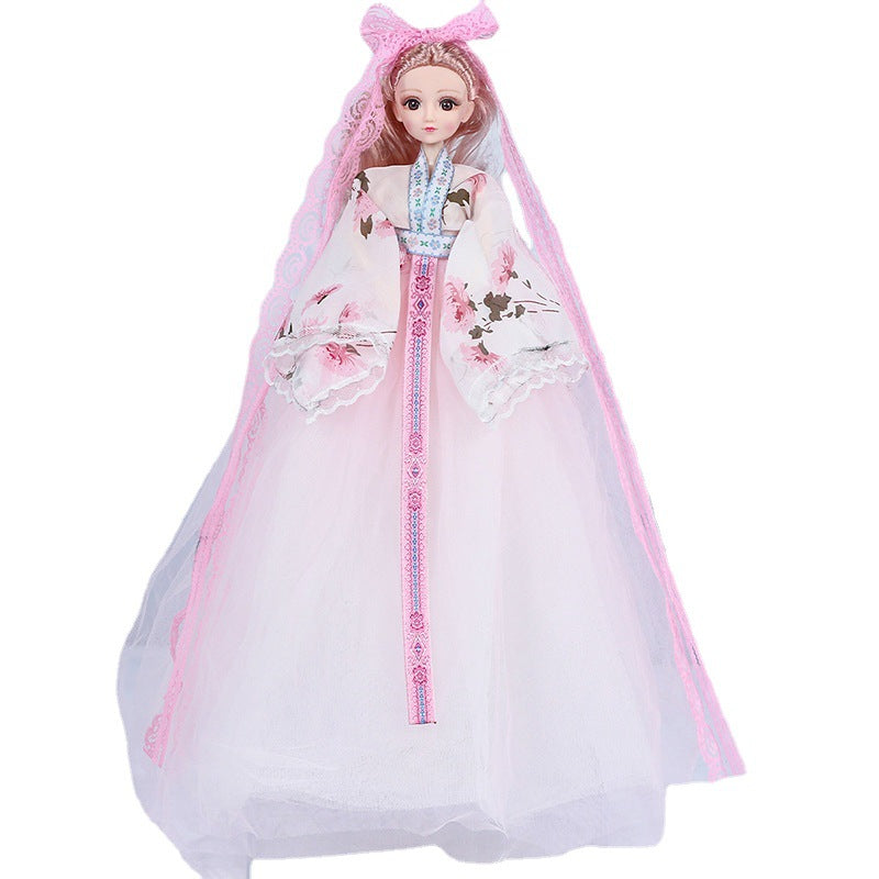 Girls toys ancient style princess wedding dress Hanfu Yade Barbie doll vinyl joint doll agency recruitment