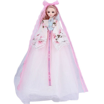 Girls Toy Ancient Style Princess Wedding Dress Hanfu Yade Barbie Doll Vinyl Joint Doll Institutional Admissions