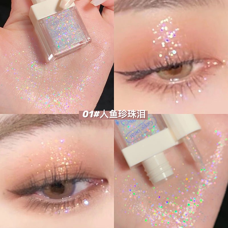 Gegebear Gege Bear Liquid Eyeshadow Pearlescent Sequins Glitter Silkworm Eyeshadow Brighten a Drop of Tear Makeup Wholesale