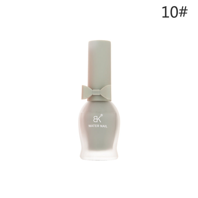 BK bow 30 colors matte matte whitening 7 days water-based nail polish no baking no odor can not be peeled wholesale