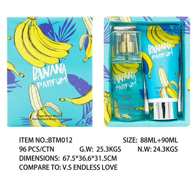 Cross-border cosmetics supply Vietnam Southeast Asia Thailand perfume women's set body lotion two-piece set long-lasting fragrance