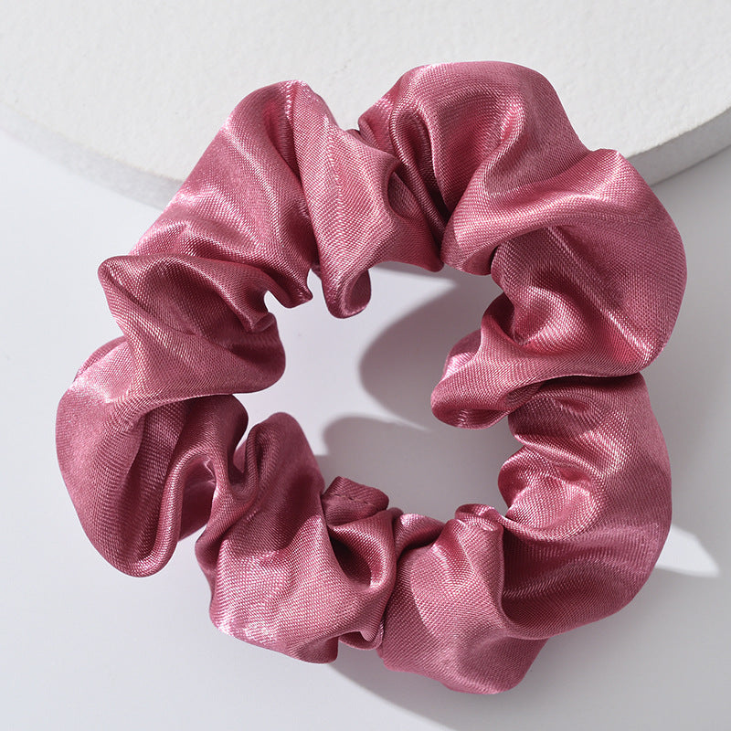 Factory direct sales Amazon cross-border hot selling large intestine hair ring head flower solid color hair tie ponytail fat intestine hair ring