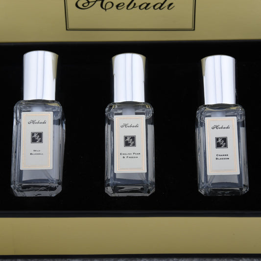 Hebadi blue bell English pear orange blossom perfume big brand three-piece set Zuma Malone same fragrance gift lasting musk 