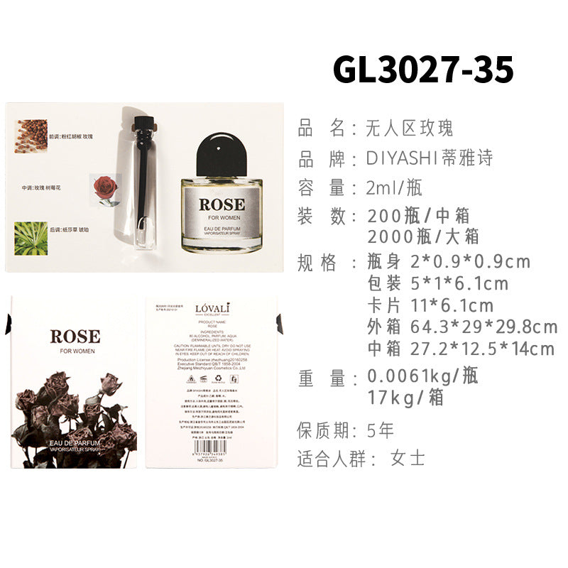 Vietnamese perfume sample Nail perfume women's perfume men's perfume wholesale card perfume Q version trial pack 2 