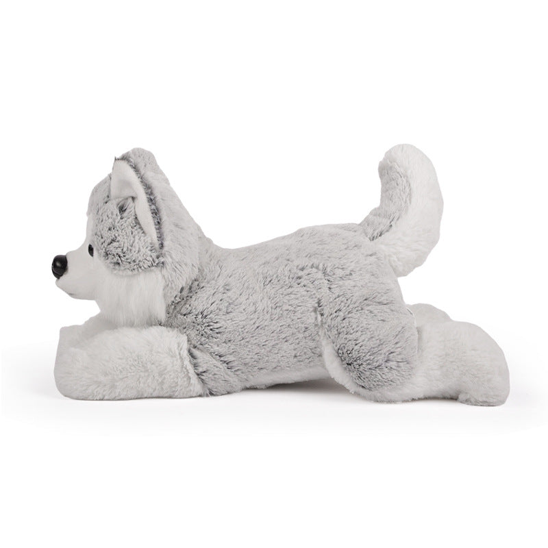 Simulation Husky Puppy Animal Doll New Style Plush Toy Papa Dog Doll Children Gift Wholesale