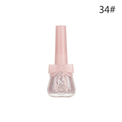 Water-based nail polish no baking quick drying tearable set nude transparent odorless long-lasting peelable cross-border nail polish