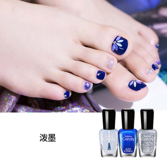 Yu Linna cross-border toe oil wholesale oily non-peelable quick-drying factory direct sales nail polish no baking one piece delivery