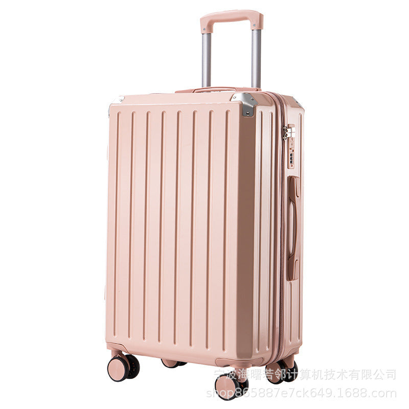 24 inch student pressure-resistant trolley case suitcase with USB charging port travel case manufacturer wholesale metal corner password box 