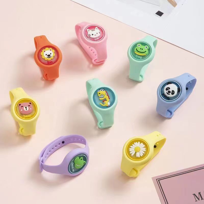 Luminous mosquito repellent bracelet flashing mosquito repellent watch cartoon mosquito repellent buckle bracelet manufacturer direct sales bracelet street stall hot sale