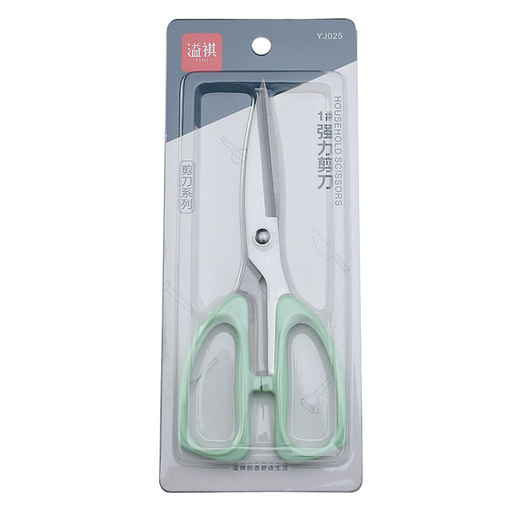 No. 1 strong scissors stainless steel household scissors industrial multi-function thread cutter office kitchen special barbecue scissors