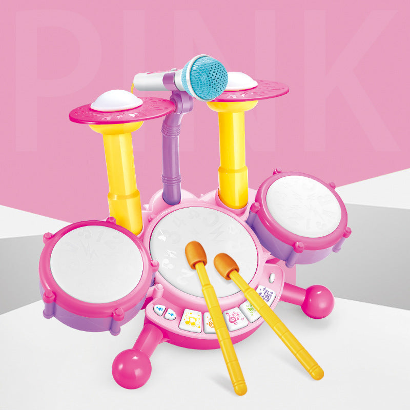 Xiecheng jazz drum toy children's drum set baby early education enlightenment music drum cool percussion instrument toy