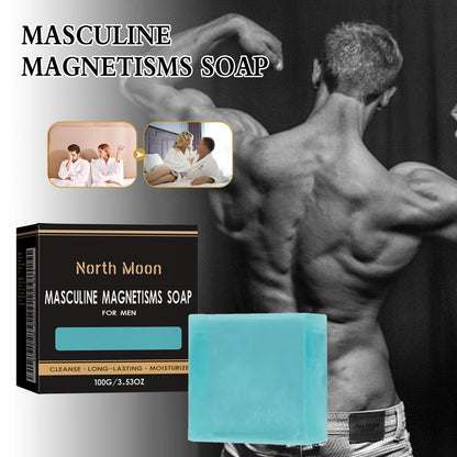 North Moon Men's Care Soap Men's Body Moisturizing Exercise Enhance Vitality Endurance 