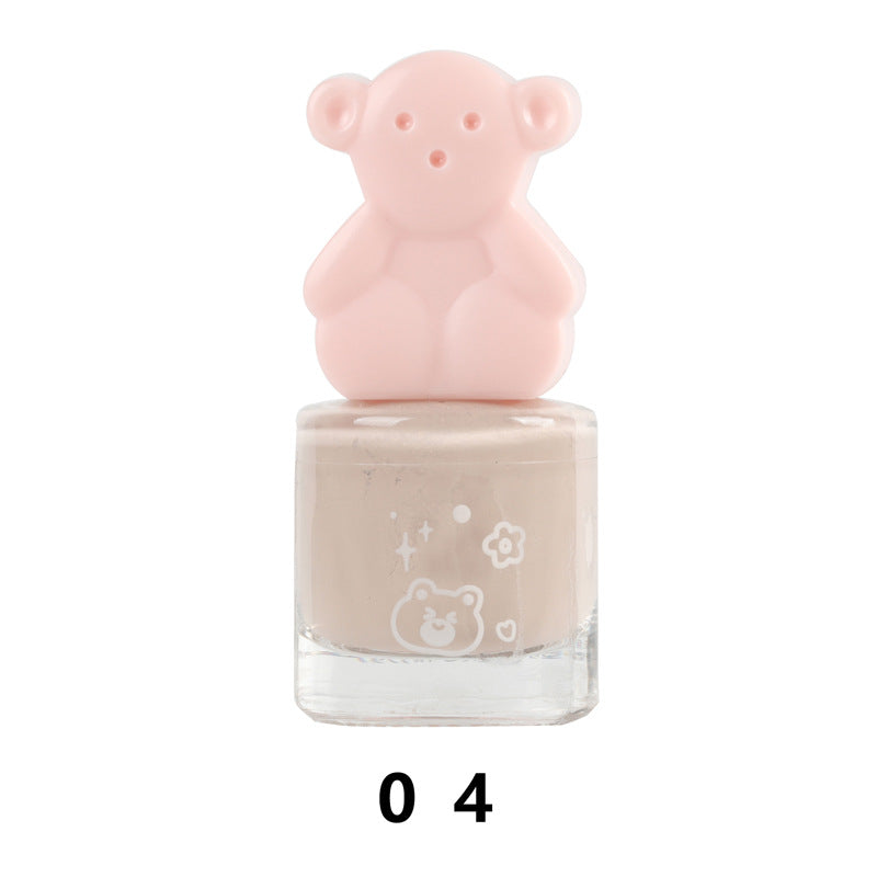 Bei Shijie water-based cute no-bake long-lasting non-peelable quick-drying nude color no odor nail polish wholesale