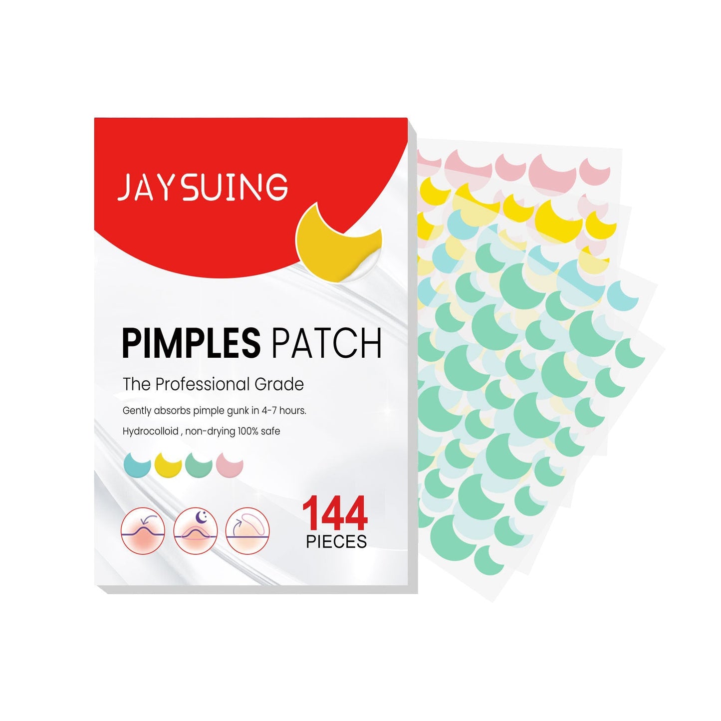 Jaysuing acne patch series repairs and cleanses closed comedones, gently reduces acne and balances the skin 