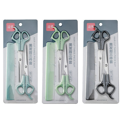 Children's baby hair cutting scissors set bangs teeth scissors flat scissors comb pet grooming tools hairdressing scissors set