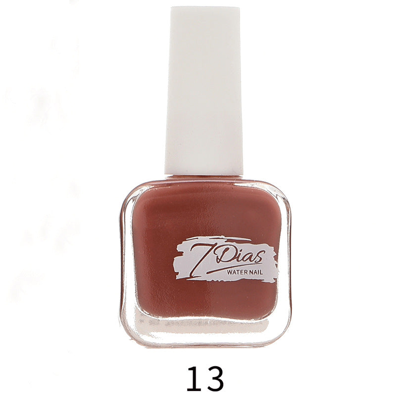 bk new 22 color ice transparent seven days water-based nail polish no baking long-lasting can not be peeled and pulled healthy no odor wholesale 