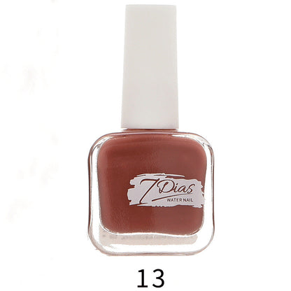 bk new 22 color ice transparent seven days water-based nail polish no baking long-lasting can not be peeled and pulled healthy no odor wholesale 