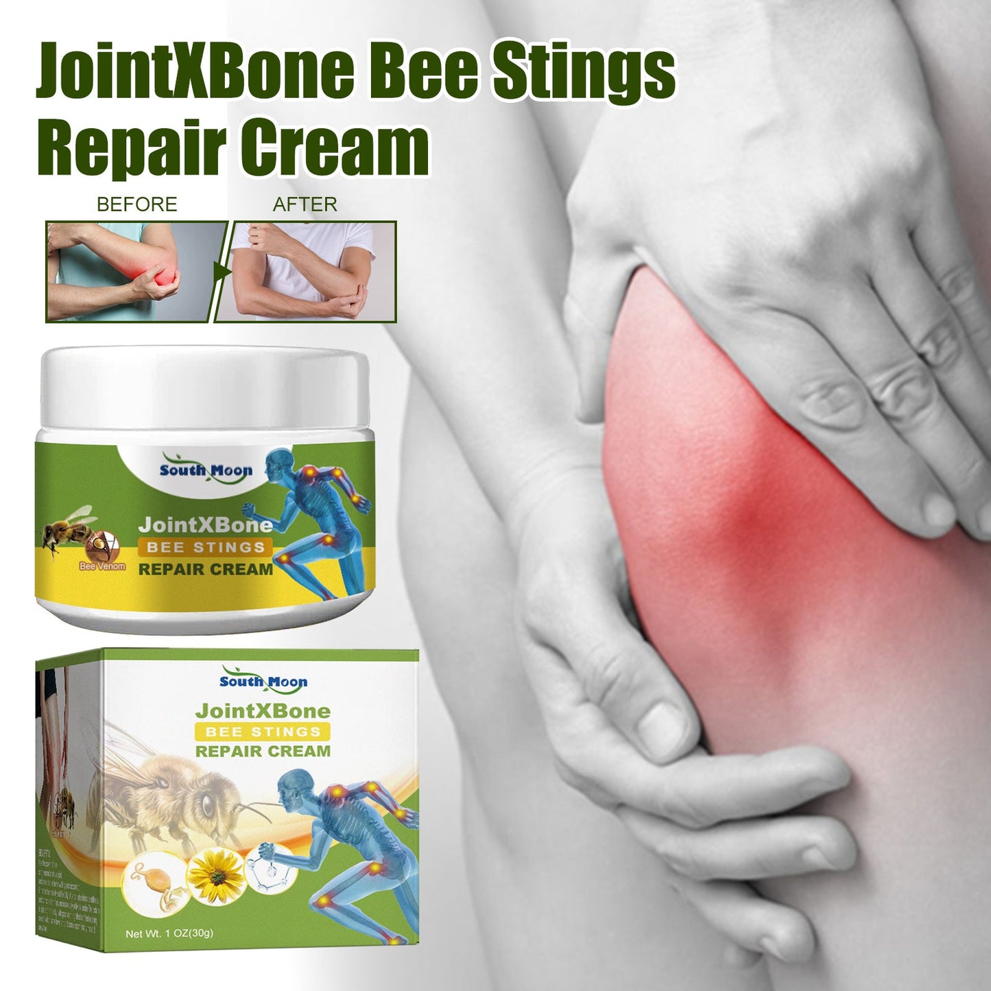 South Moon Joint Repair Cream បំបាត់ជង្គង់ ចង្កេះ ស្មា ក សន្លាក់ សាច់ដុំ និងឆ្អឹង 