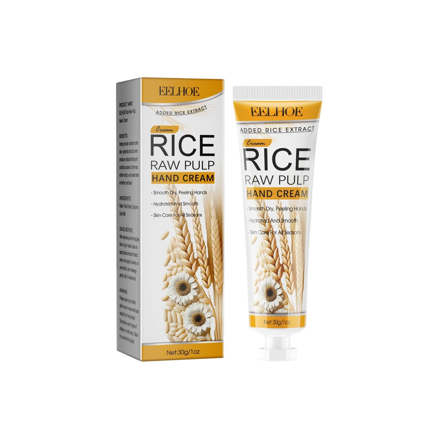 EELHOE Rice Puree Series Face Eyes Hands Body Cleansing Moisturizing Rejuvenating Moisturizing Series 