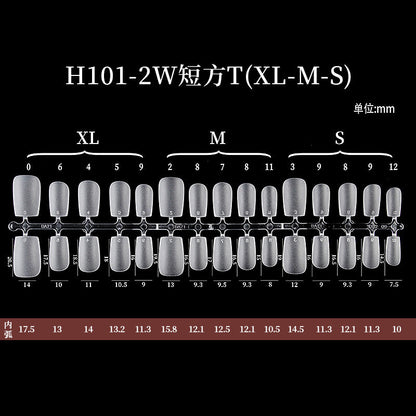 手工穿戴甲甲片 磨砂免刻磨轻薄折无痕空气软甲300片装全新升级