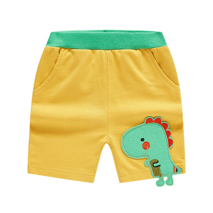 Summer children's clothing new children's shorts boys shorts baby casual children's pants cartoon dinosaur bottoms knitted pants