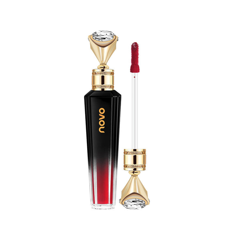 NOVO5335 Queen Retro Velvet Velvet Matte Texture One Touch Color Smooth Lasting Long Lip Color 