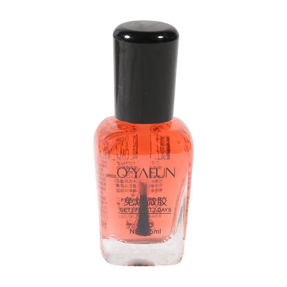 Nail polish, no baking, quick drying, long-lasting, transparent, non-tearable, non-peelable, nail care, nourishing, oily nail polish