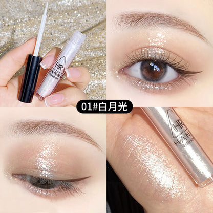 Han Ruxing Diamond Eyes Streamer Eyeshadow Pearlescent Flash Tear Makeup Eyeshadow Waterproof Not Easy to Remove Eye Makeup Brightening Liquid 