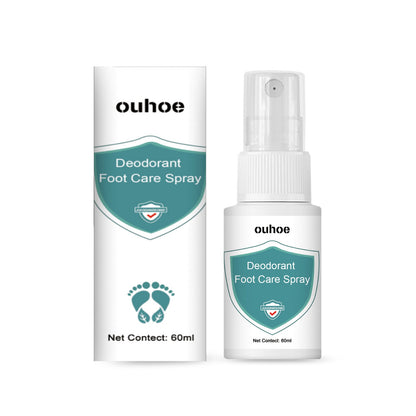 OUHOE Foot deodorant spray, ប្រឆាំងនឹងការរមាស់ជើង, ជើងរបស់អត្តពលិកនិងក្លិនប្រឆាំងនឹងការស្ងួតនិង peeling moisturizing care spray 