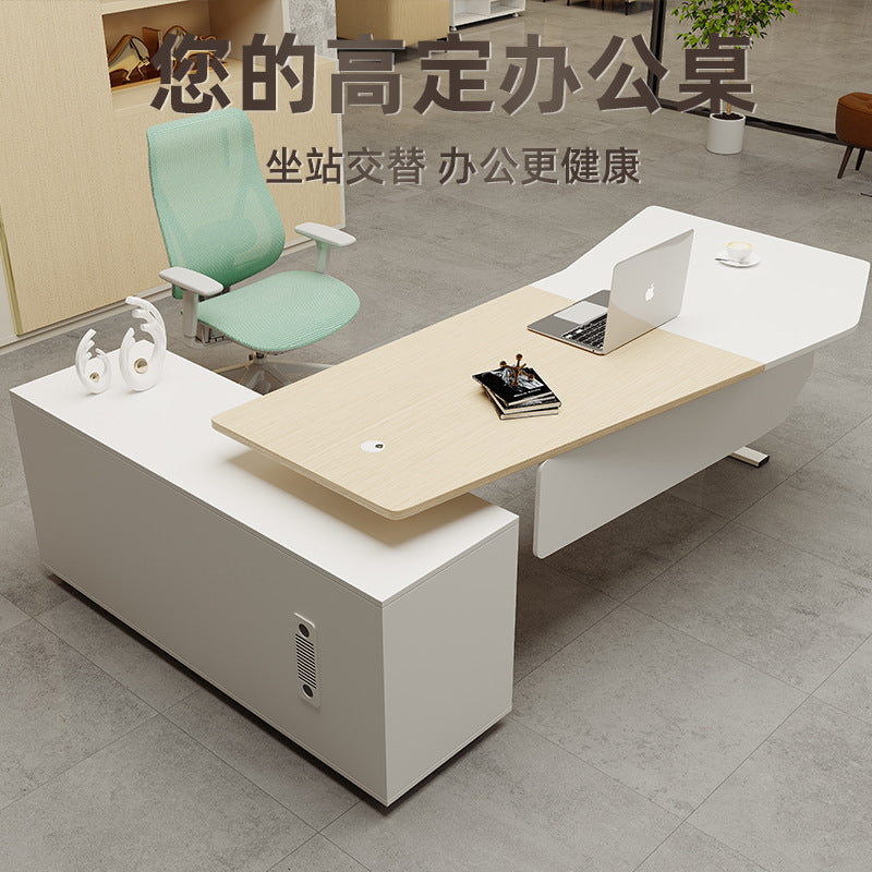 Smart electric lift table office computer table manager table president table desk youth table boss table