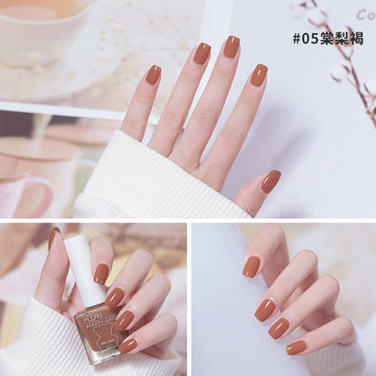 Nail polish long-lasting no-bake ice-clear non-tear oily nail polish wholesale cross-border Douyin hot-selling quick-drying nail polish