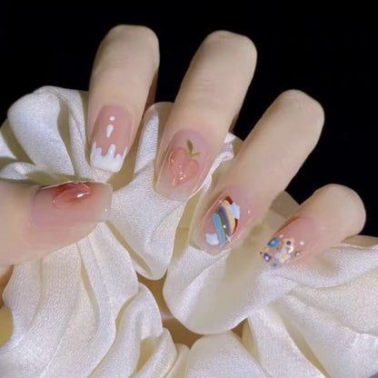 ក្រចកដៃសិប្បនិម្មិត nail stickers ស្ទីគ័រក្រចក