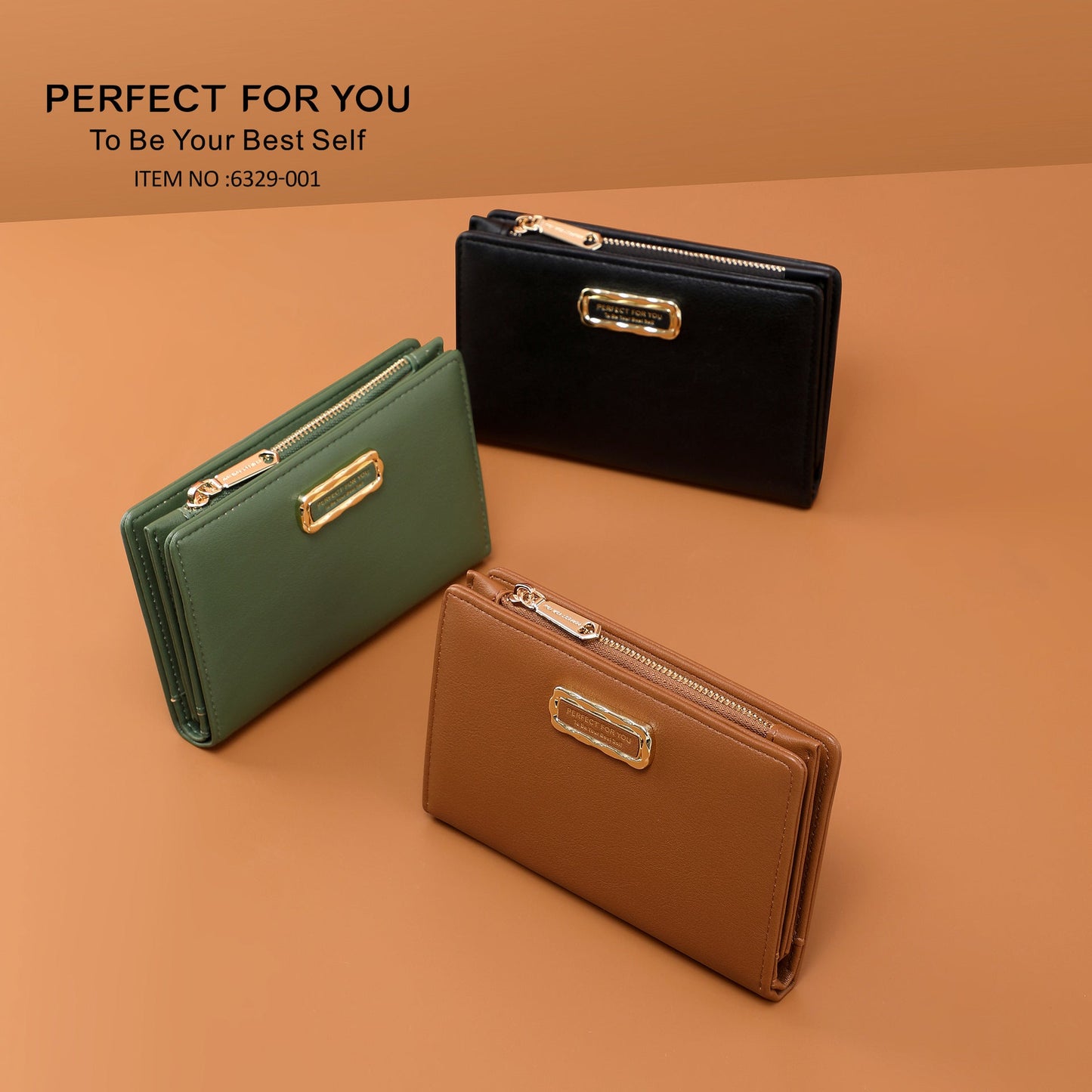 Perfect For You ladies wallet Korean version multifunctional solid color pu long cross-border clutch wallet 