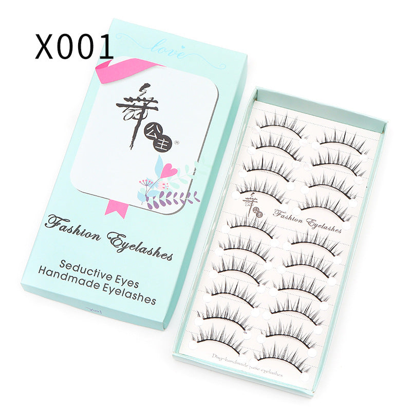 Little Devil Eyelashes DINGSEN factory false eyelashes cross-border 10 pairs of Internet celebrity thick cartoon eyelashes