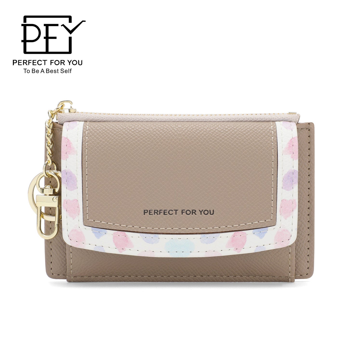 Perfect For You Cross-border Women's Wallet Short Multi-function Fashion Coin Purse Multi-card Slot PU Card Bag 