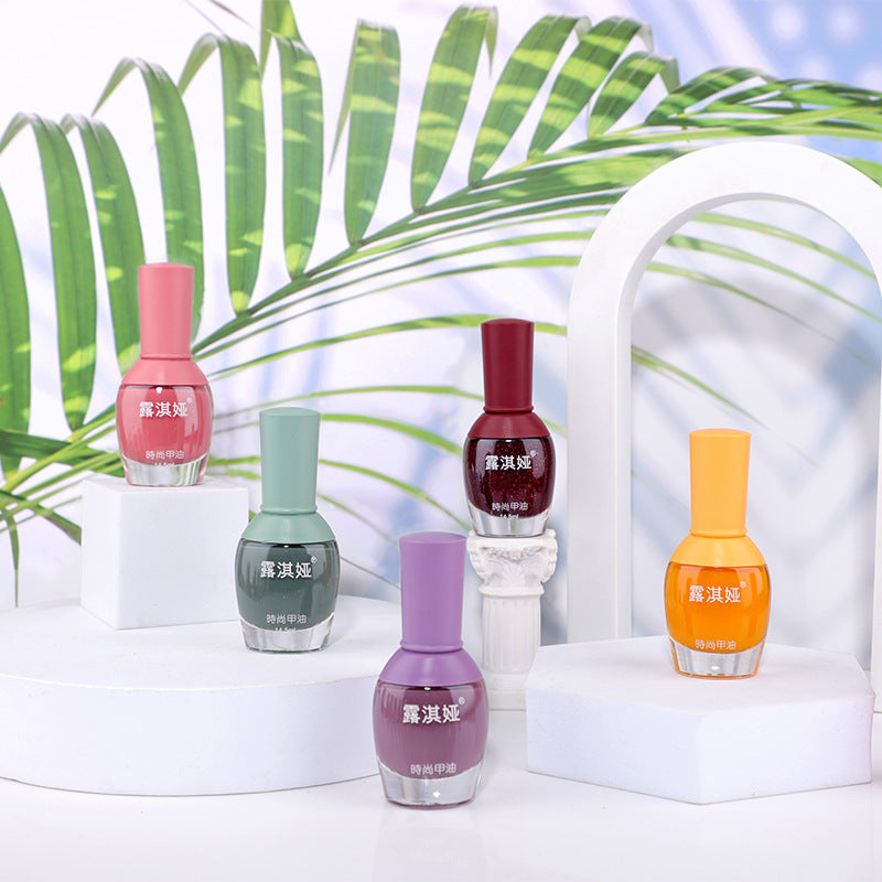 Manufacturer's supply Bei Shijie big belly bottle fashion long-lasting oily nail polish no baking autumn and winter color 14.5ml