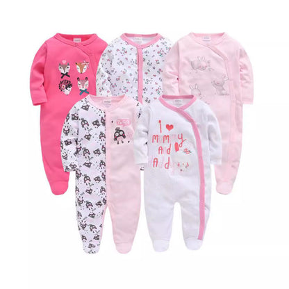 Infant and toddler clothing baby2024 autumn new long-sleeved cartoon newborn clothes baby jumpsuit