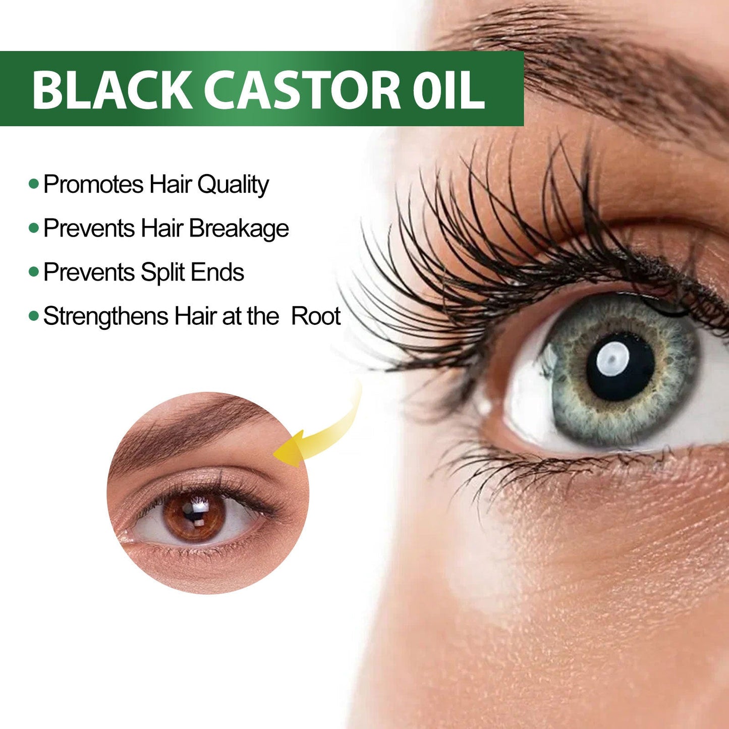 EELHOE ប្រេង Castor Oil អង្គធាតុរាវសក់ក្រាស់ ប្រឆាំងនឹងការជ្រុះសក់ តឹងណែន បណ្តុះសក់ក្រាស់ ម៉ាស្សាស្បែកក្បាល សារធាតុចិញ្ចឹម រាវ 