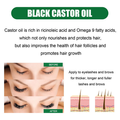 West&amp;Month Castor Oil Thickening Hair Serum nourishes the hair roots and strengthens the eyebrows and eyelashes to make them naturally thick and long 