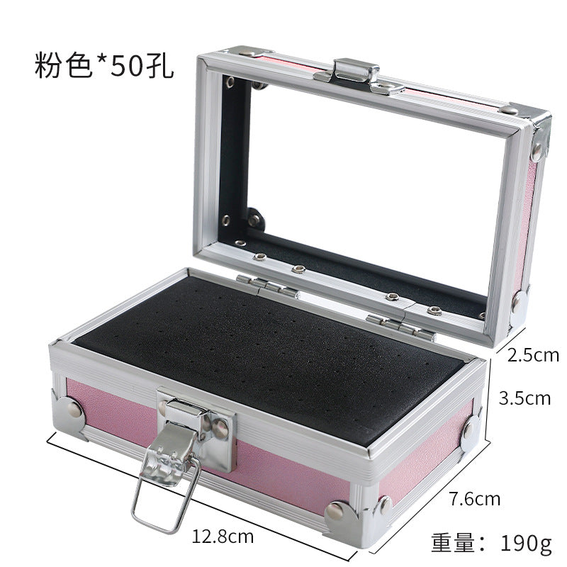 Nail polishing head storage box portable tool box desktop storage rack tool box jack display stand wholesale