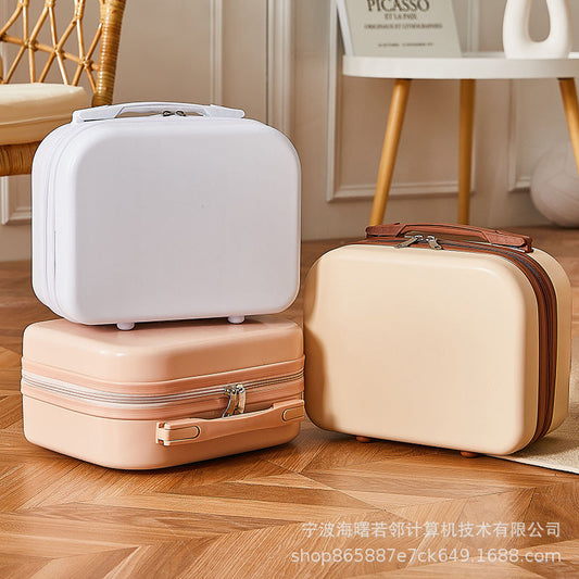 2024 souvenir 14 inch suitcase mother box holiday children's suitcase small gift box cosmetic bag wholesale 