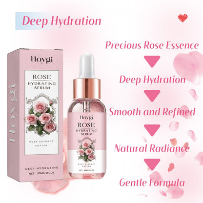 Hoygi Rose Moisturizing Essence Rose Aloe Vera ធ្វើអោយស្បែកទន់ ផ្តល់សំណើម ផ្តល់សំណើម ចិញ្ចឹមស្បែកមុខ 