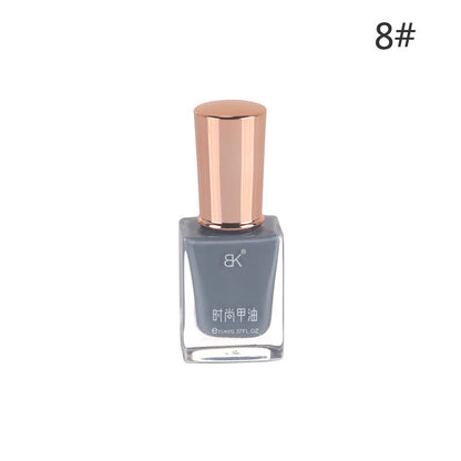 bk summer new style net red 36 colors fashion oily nail polish can not be peeled off without baking long-lasting not easy to fall off white wholesale