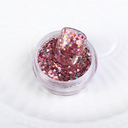 Glitter sequins nail accessories laser fantasy color large patch bright warm elf fairy eye nail art sequins wholesale 