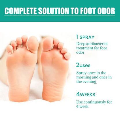 OUHOE Foot deodorant spray, ប្រឆាំងនឹងការរមាស់ជើង, ជើងរបស់អត្តពលិកនិងក្លិនប្រឆាំងនឹងការស្ងួតនិង peeling moisturizing care spray 